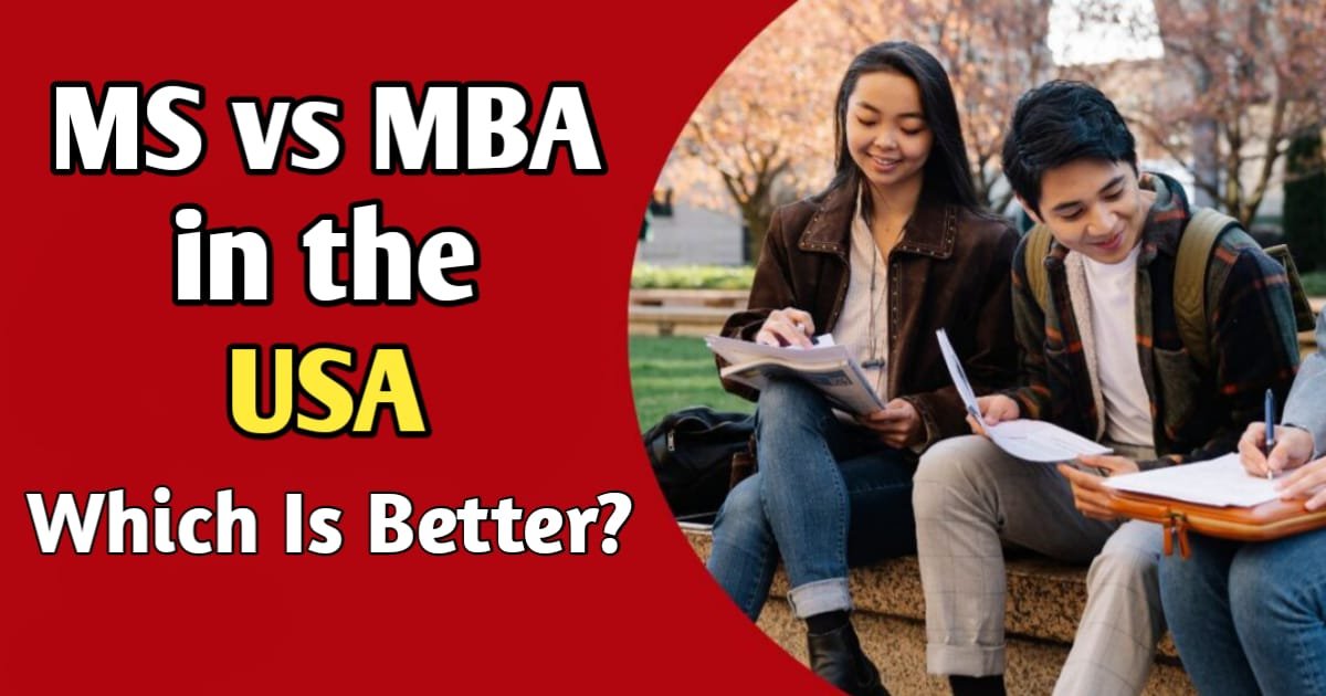 MS vs MBA in the USA
